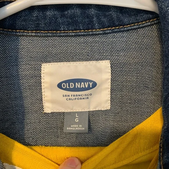 Old Navy Dark Blue Denim Jacket for Kids - Picture 2 of 3
